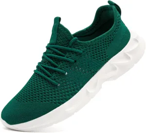 Women's Breathable Casual Athletic Sneakers, Lightweight Comfortable Slip On Gym Walking Tennis Fashion Sports Shoes