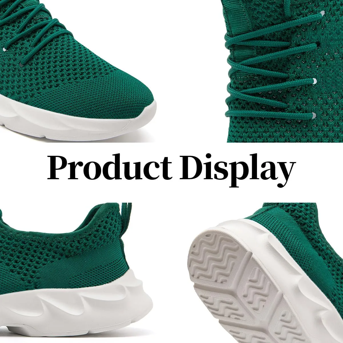 Women's Breathable Casual Athletic Sneakers, Lightweight Comfortable Slip On Gym Walking Tennis Fashion Sports Shoes
