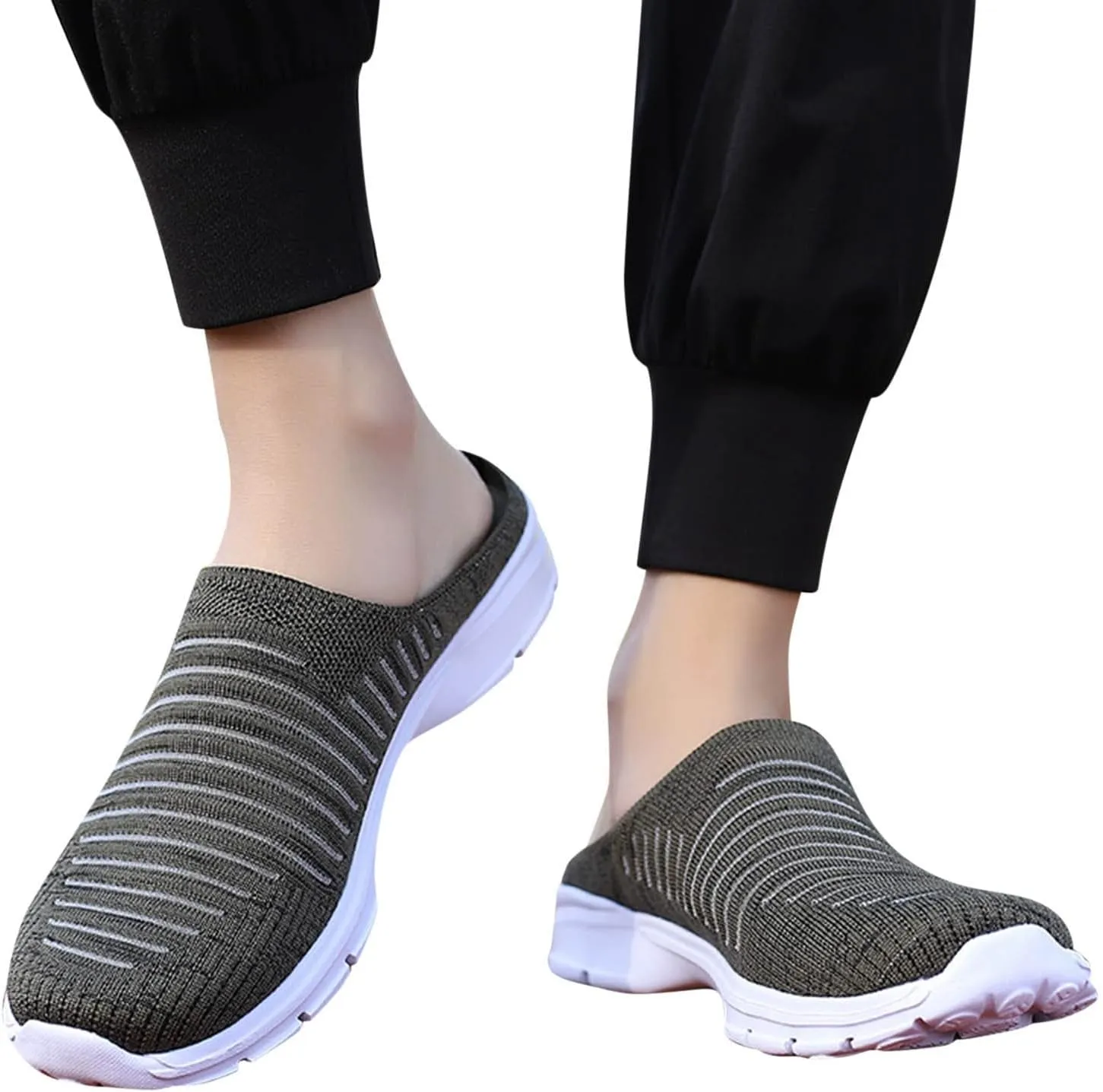 Women's Casual Slip on Half Shoes Breathable Walking Shoes Women Food Service Women Shoes Casual Women Shoes Sneakers Black Tennis Shoe Loafers Shoe