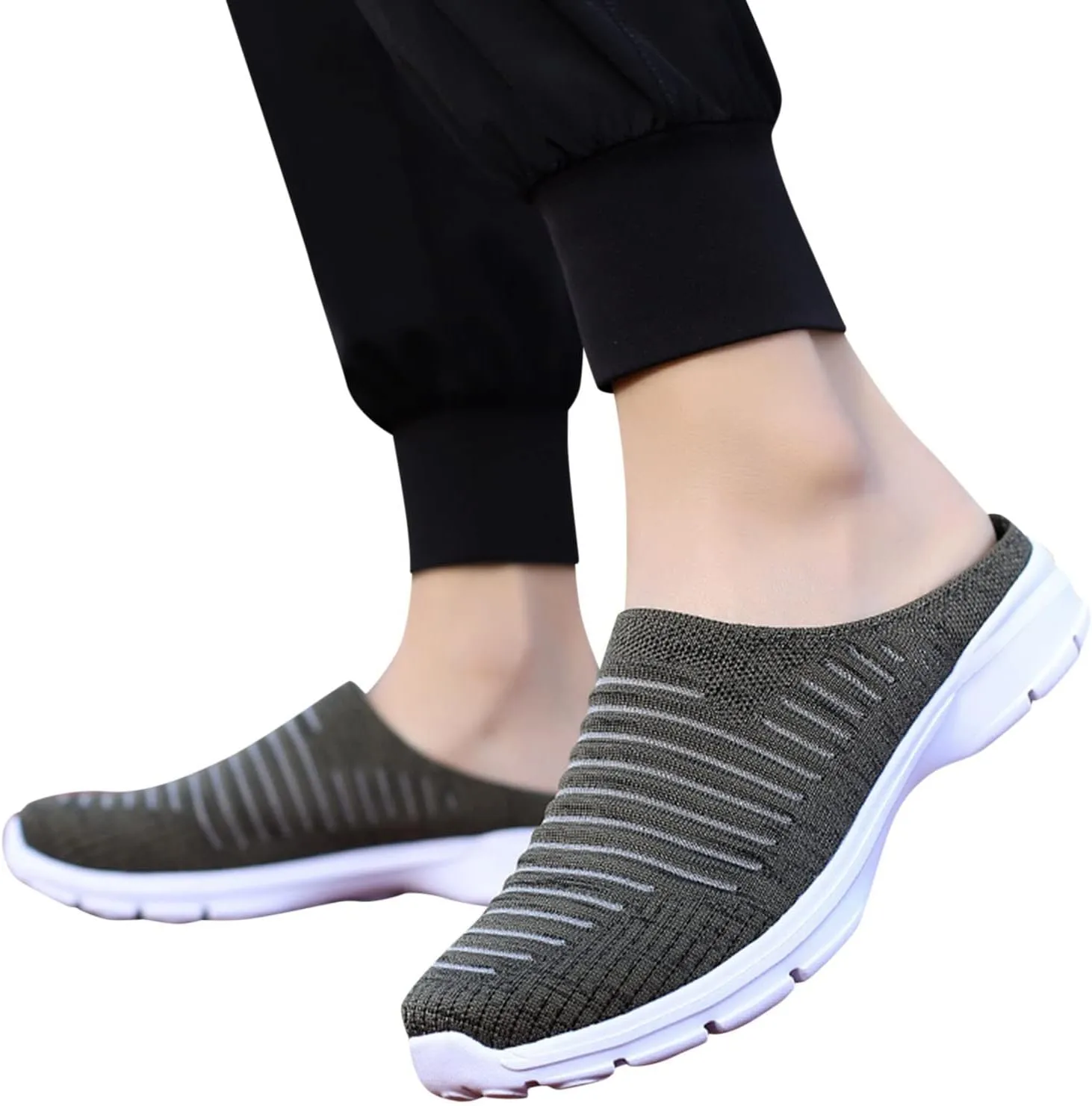 Women's Casual Slip on Half Shoes Breathable Walking Shoes Women Food Service Women Shoes Casual Women Shoes Sneakers Black Tennis Shoe Loafers Shoe
