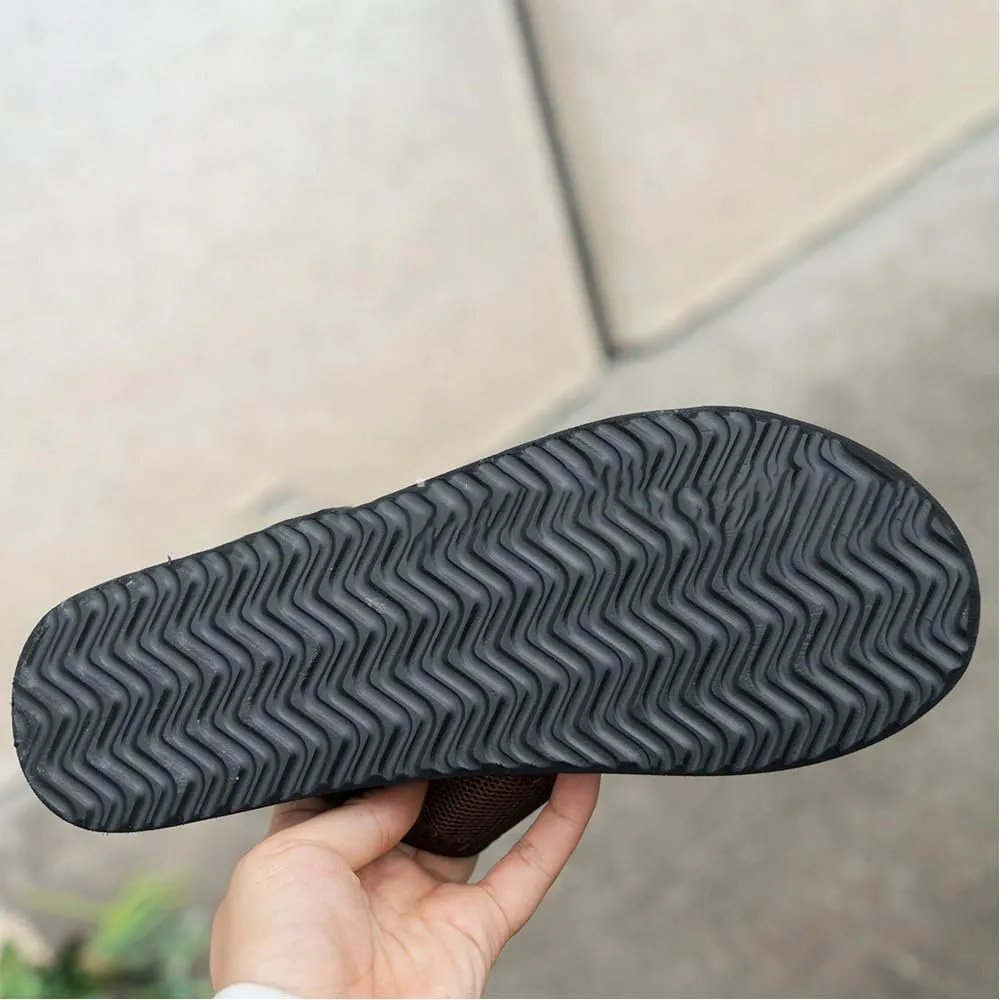 Women's Comfortable Breathable Mesh Flip Flops, Summer Casual Women's Hollow Mesh Slide Sandals, Breathable Mesh Slide Slippers with Loop Toe