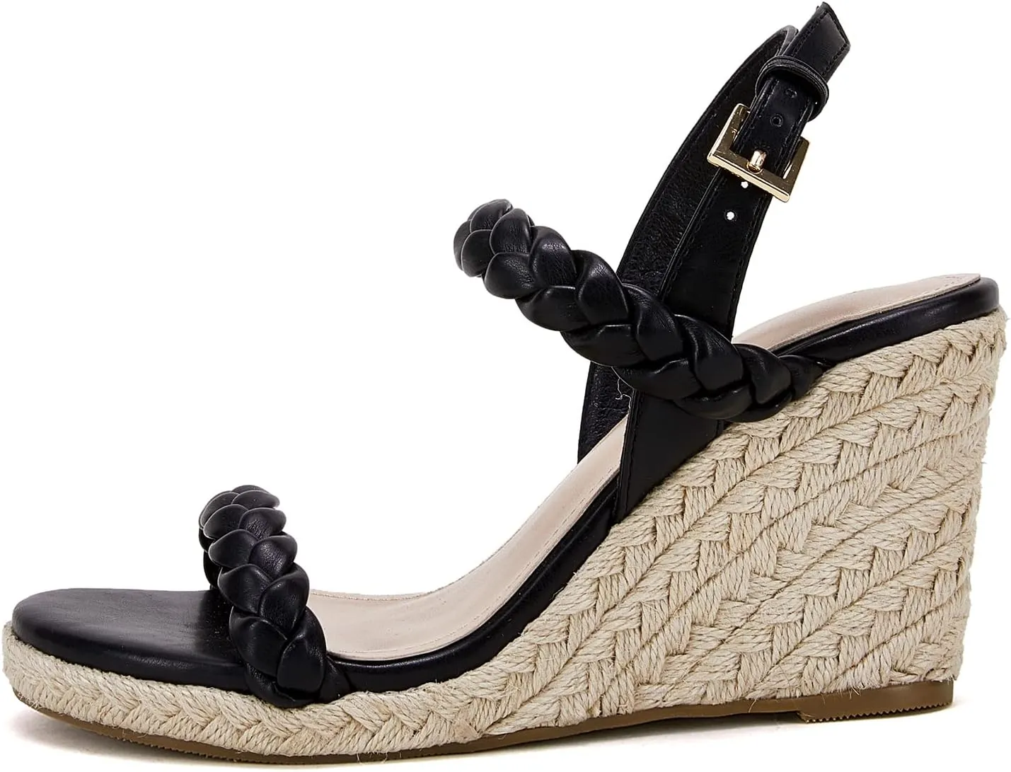Womens Espadrille Wedge Sandals Heels Platform Braided Ankle Strap Buckle Open Toe Summer Party Dress Shoes