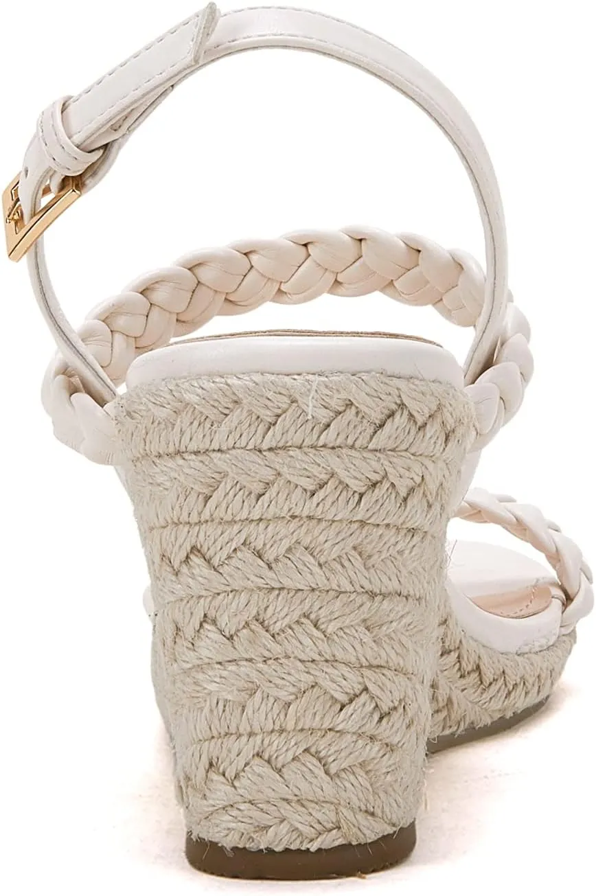 Womens Espadrille Wedge Sandals Heels Platform Braided Ankle Strap Buckle Open Toe Summer Party Dress Shoes