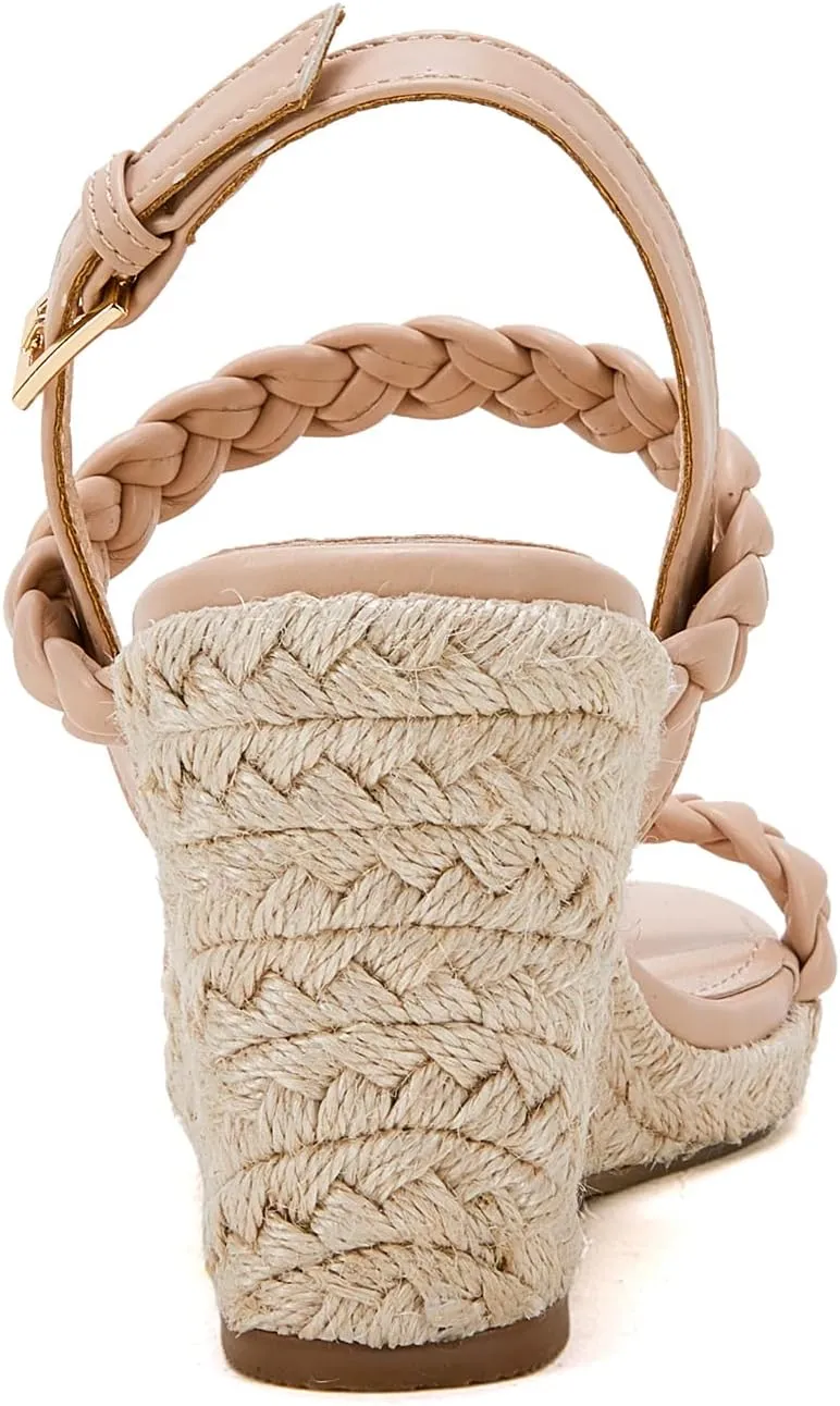 Womens Espadrille Wedge Sandals Heels Platform Braided Ankle Strap Buckle Open Toe Summer Party Dress Shoes