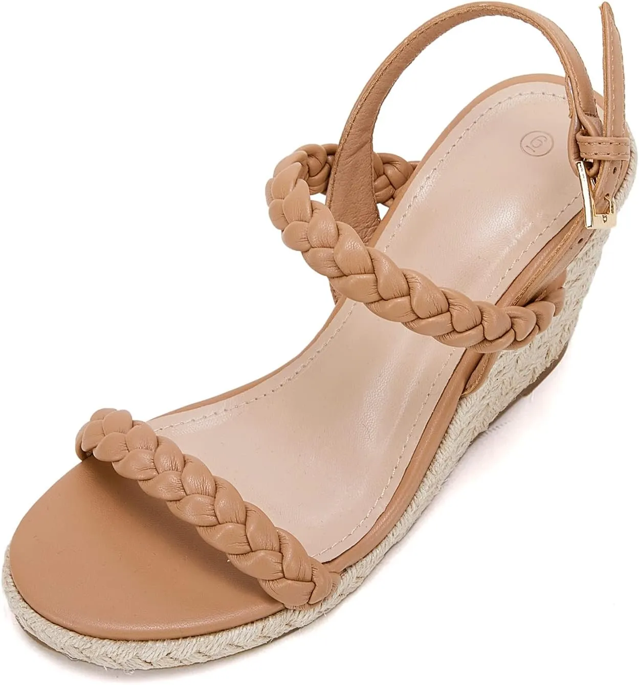 Womens Espadrille Wedge Sandals Heels Platform Braided Ankle Strap Buckle Open Toe Summer Party Dress Shoes