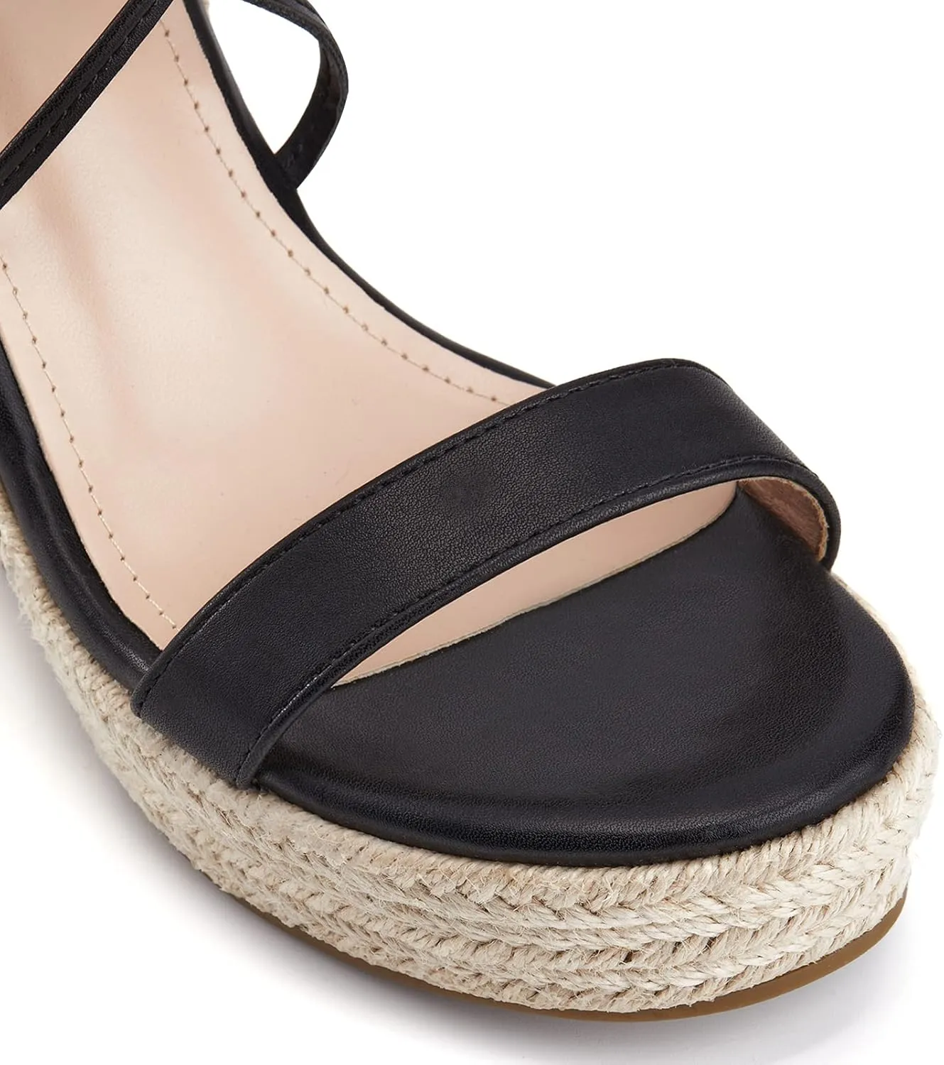 Women's Espadrille Wedges Lace Up Platform Ankle Cross Strap Slingback Summer Dress Sandals