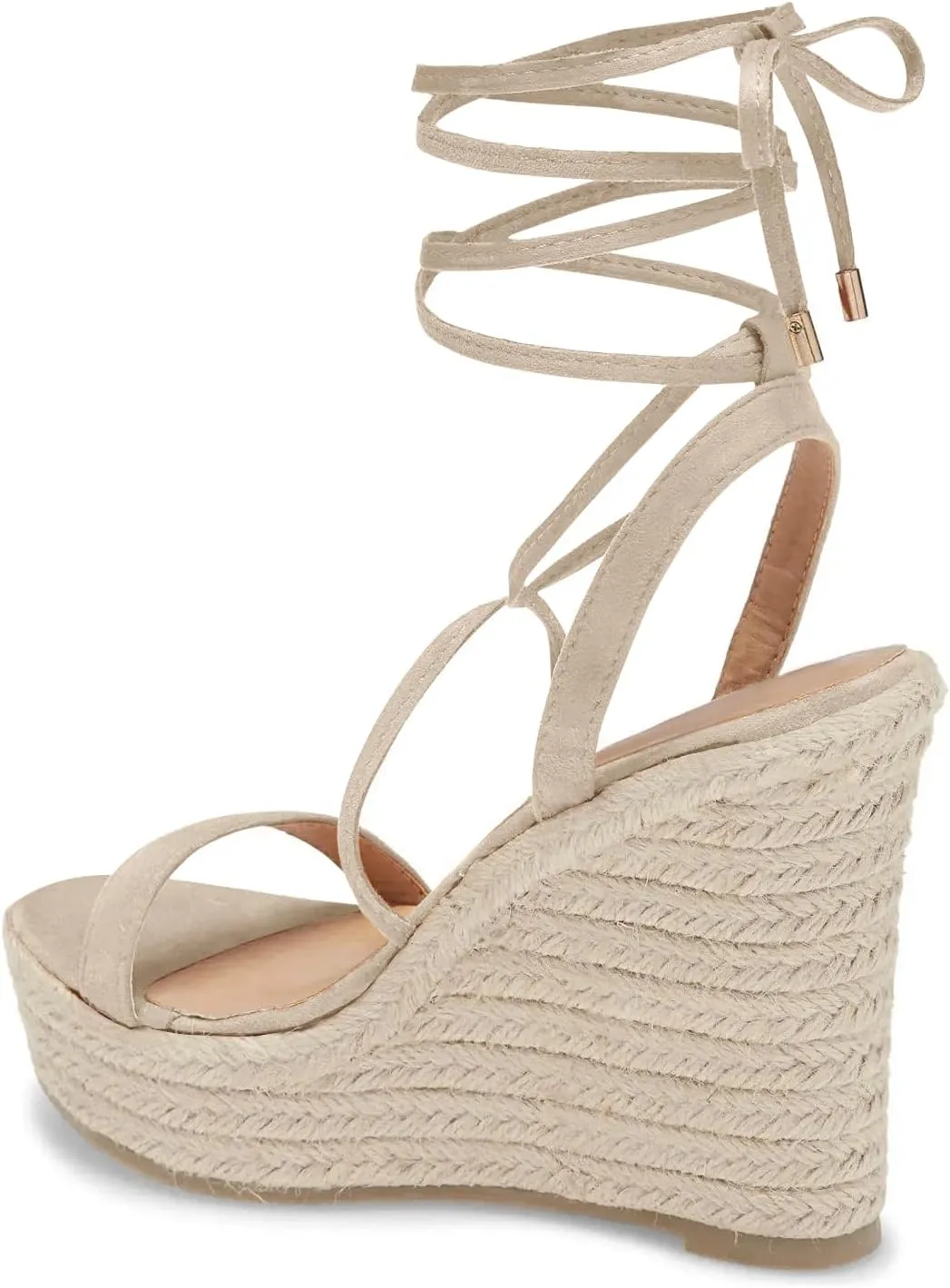 Women's Espadrille Wedges Lace Up Platform Ankle Cross Strap Slingback Summer Dress Sandals