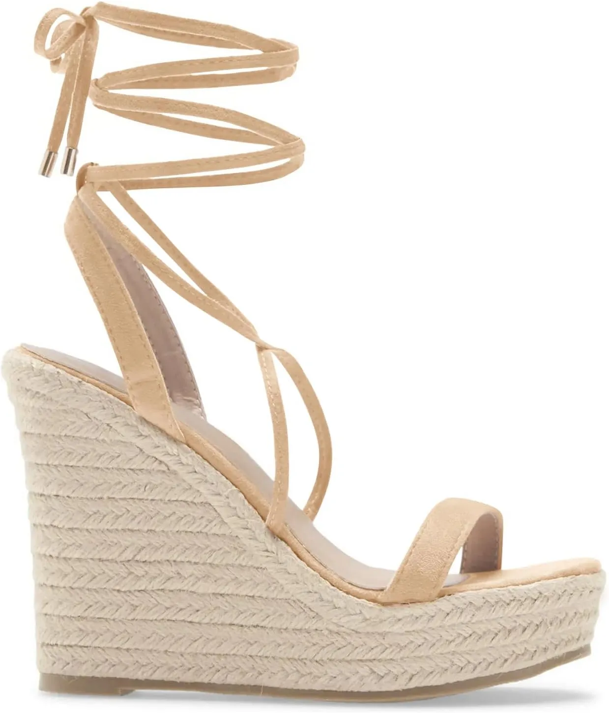 Women's Espadrille Wedges Lace Up Platform Ankle Cross Strap Slingback Summer Dress Sandals