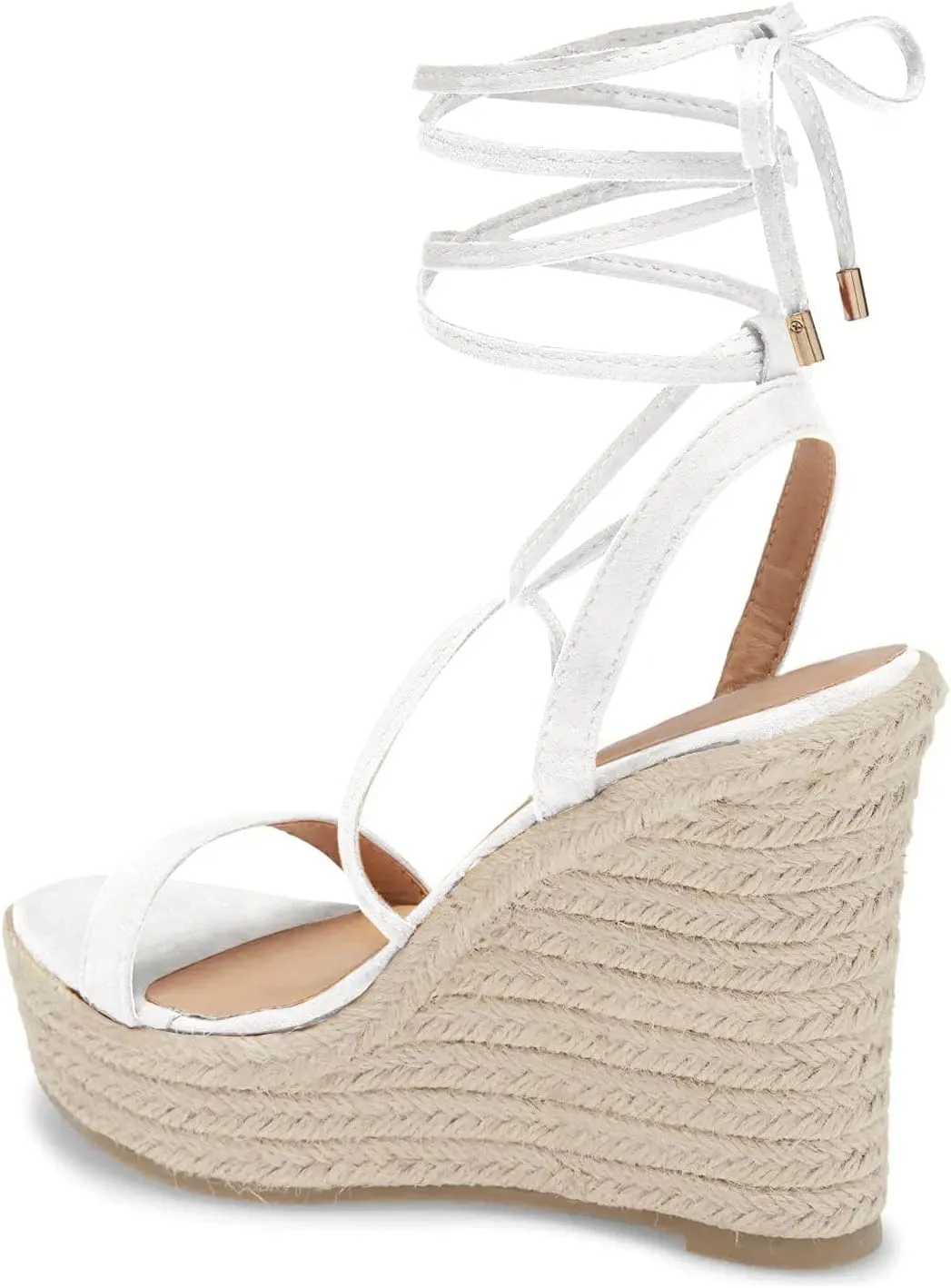 Women's Espadrille Wedges Lace Up Platform Ankle Cross Strap Slingback Summer Dress Sandals