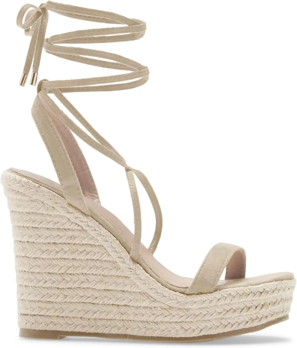 Women's Espadrille Wedges Lace Up Platform Ankle Cross Strap Slingback Summer Dress Sandals
