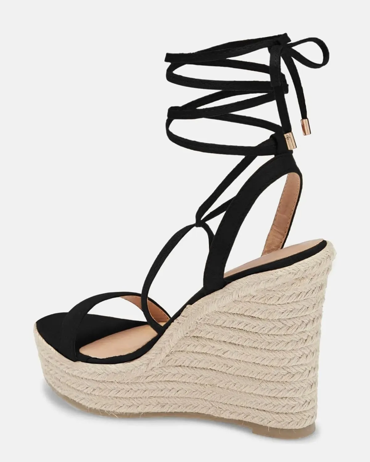 Women's Espadrille Wedges Lace Up Platform Ankle Cross Strap Slingback Summer Dress Sandals
