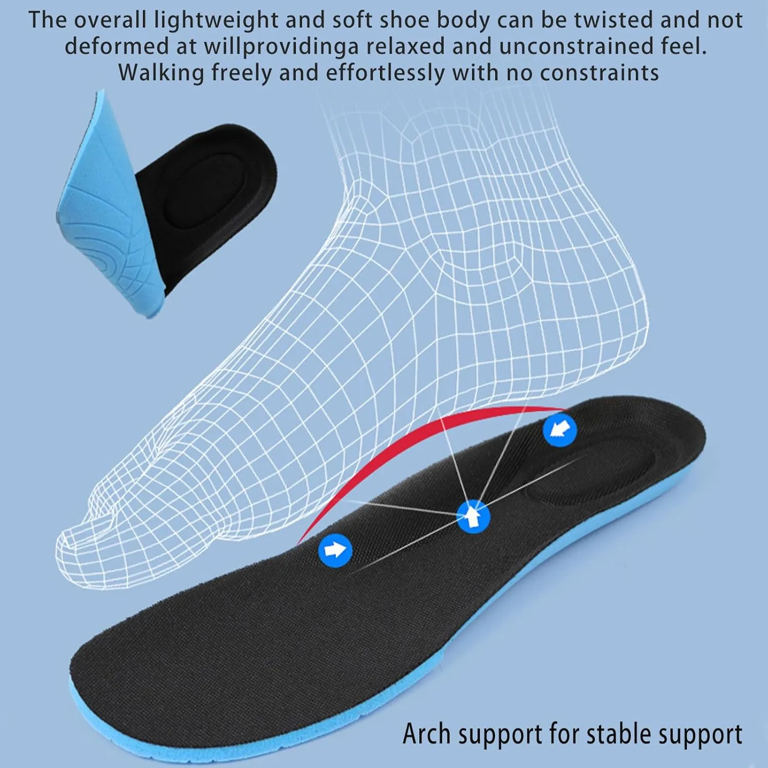 Women's Knitting Platform Slip-On Mule Walking Shoes with Arch-Support Comfort Round Toe Wedge Soft Sole Mesh Open Back Clog Rocking Shoes Lightweight Indoor Outdoor House Slippers