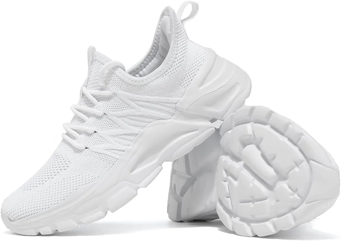 Womens Ladies Walking Tennis Shoes Slip on Lightweight Casual Running Sneakers Soft Sole Comfortable Trainers