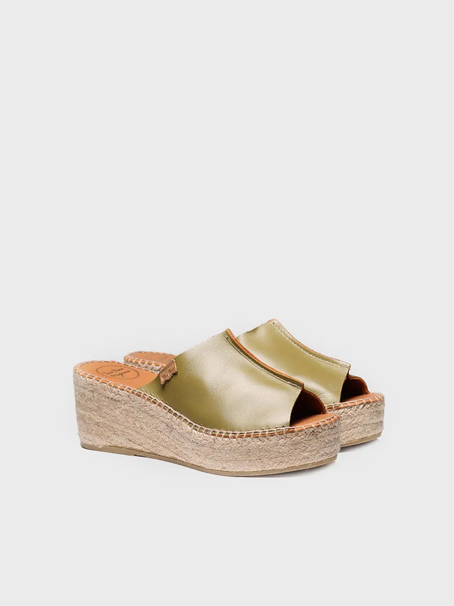 Women's leather espadrilles - IVONNE