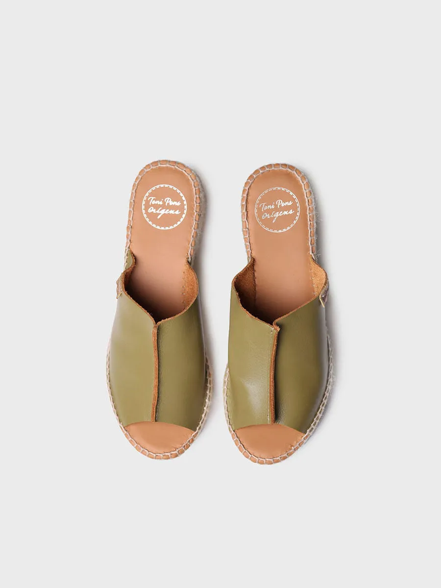 Women's leather espadrilles - IVONNE