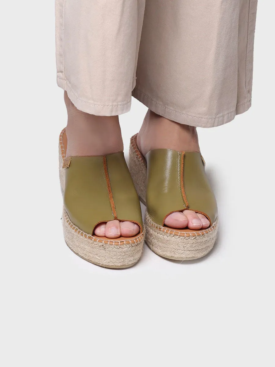 Women's leather espadrilles - IVONNE