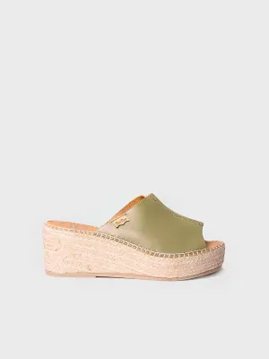 Women's leather espadrilles - IVONNE