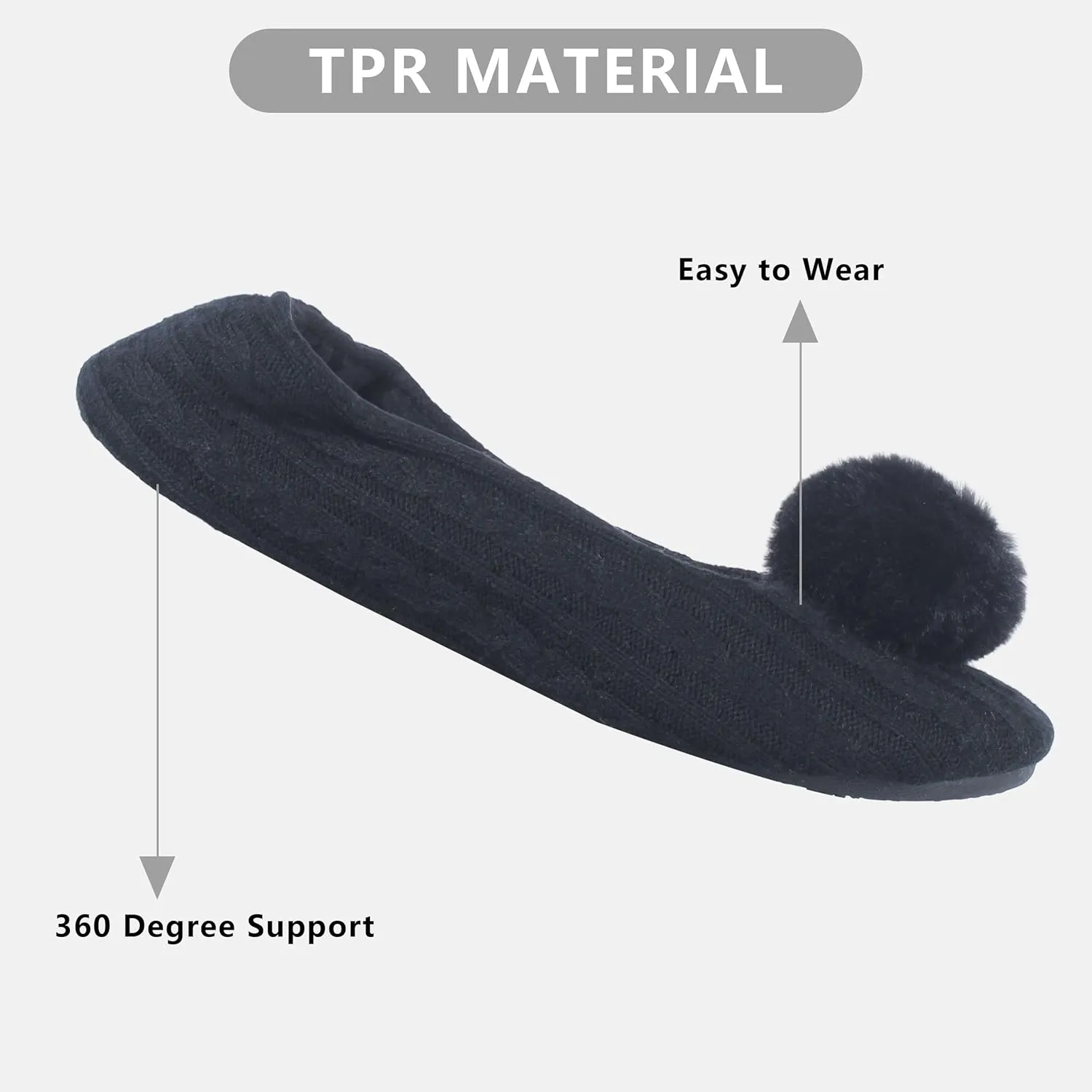 Women's Lightweight Ballet Flats with Moisture-Wicking Polyester Lining and Non-Slip Suede Sole for Indoor Dancing Comfort