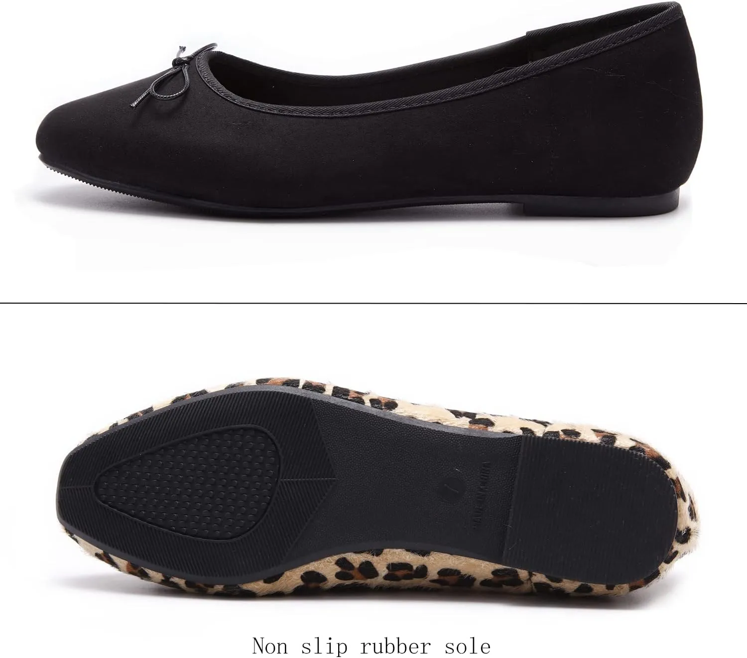 Women's Round Toe Ballet Flats Comfortable Bow Dressy Flats Shoes for Women