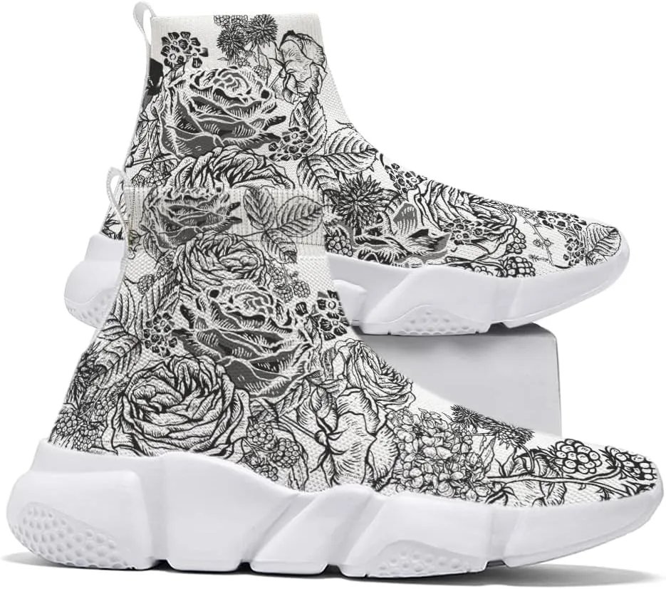 Women's Running Shoes Walking Tennis Sneakers Casual Soft Sole Comfort Work Trainers Slip on Lightweight Breathable