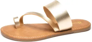 Women's Slide Sandals Slip On Flat Flip Flop Thong Casual Summer