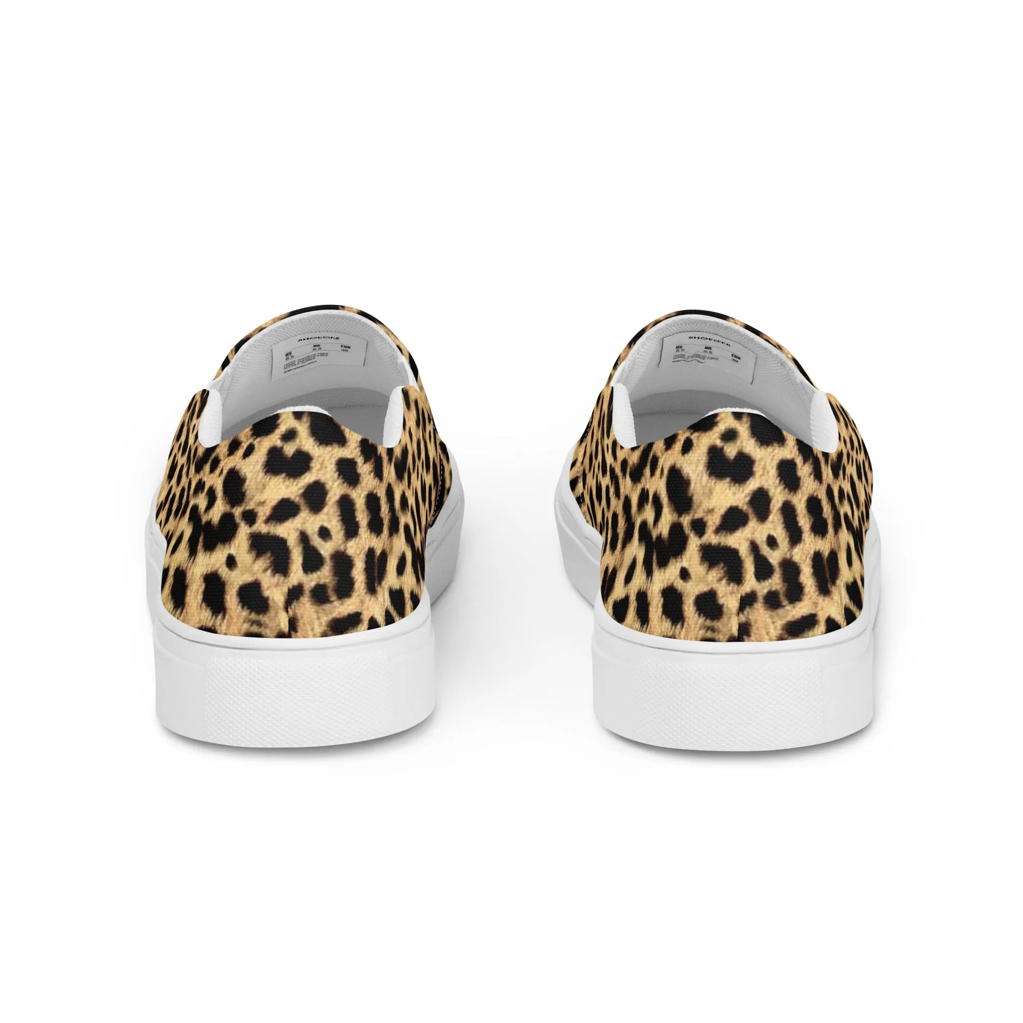 Women’s slip-on canvas shoes - Leopard SG003