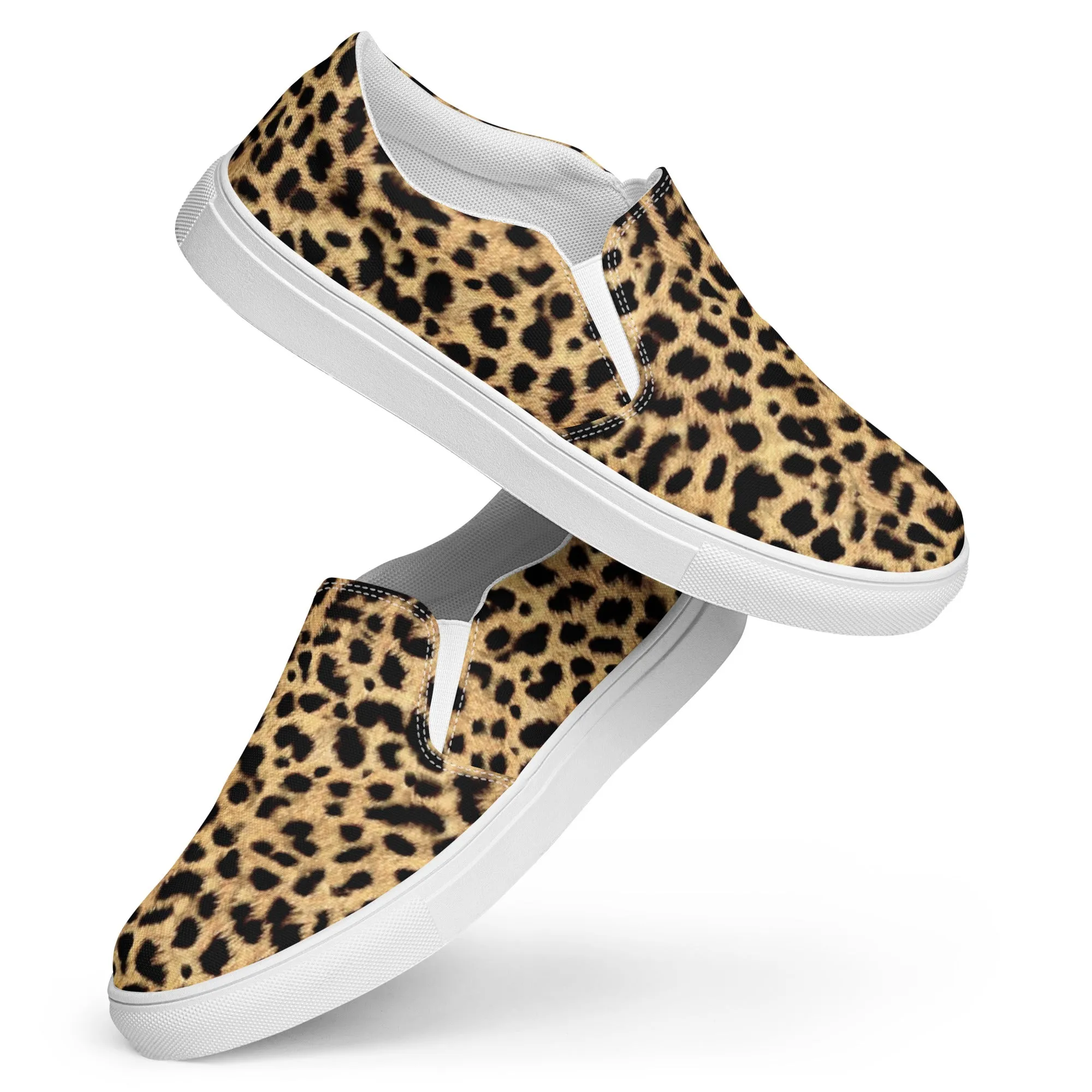 Women’s slip-on canvas shoes - Leopard SG003