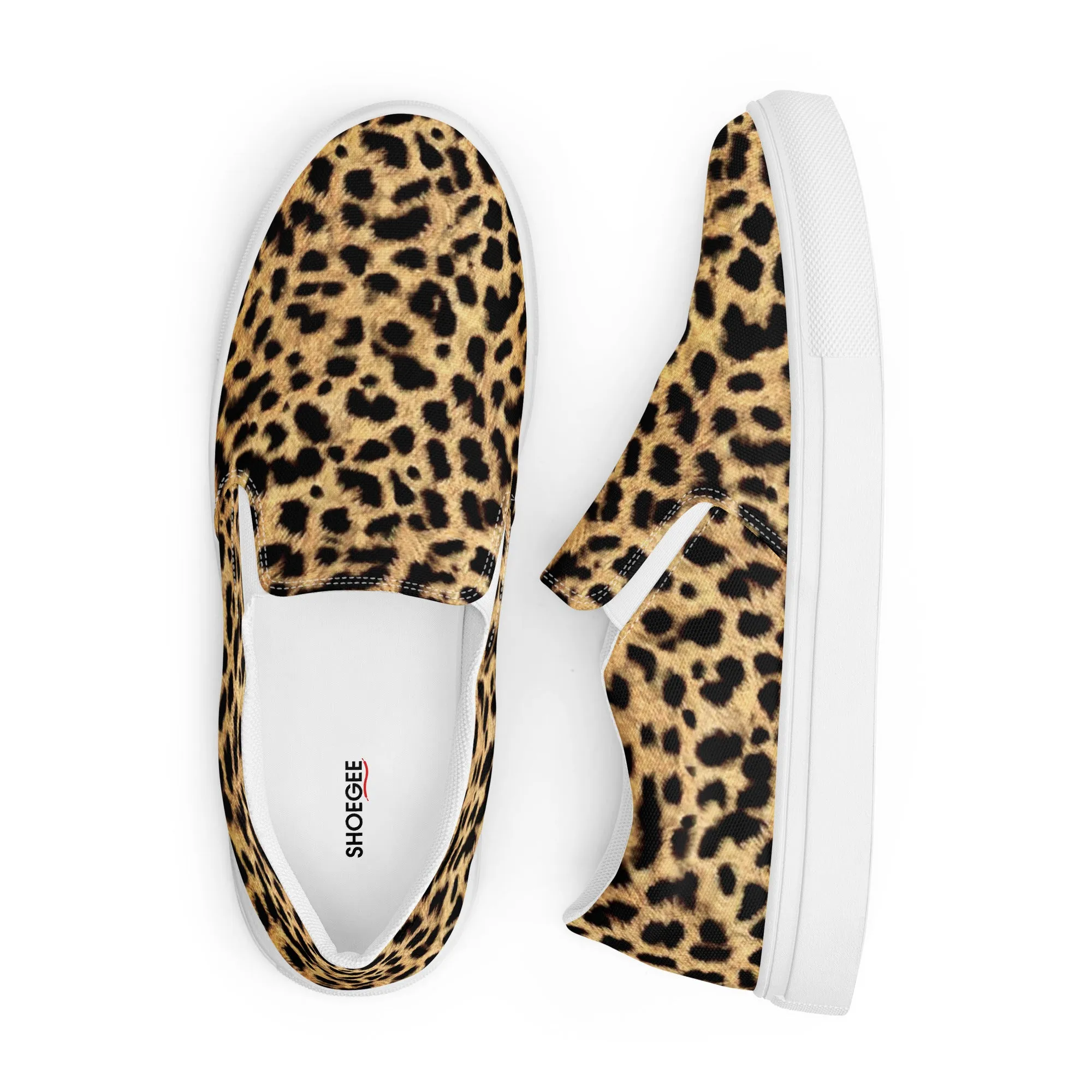 Women’s slip-on canvas shoes - Leopard SG003