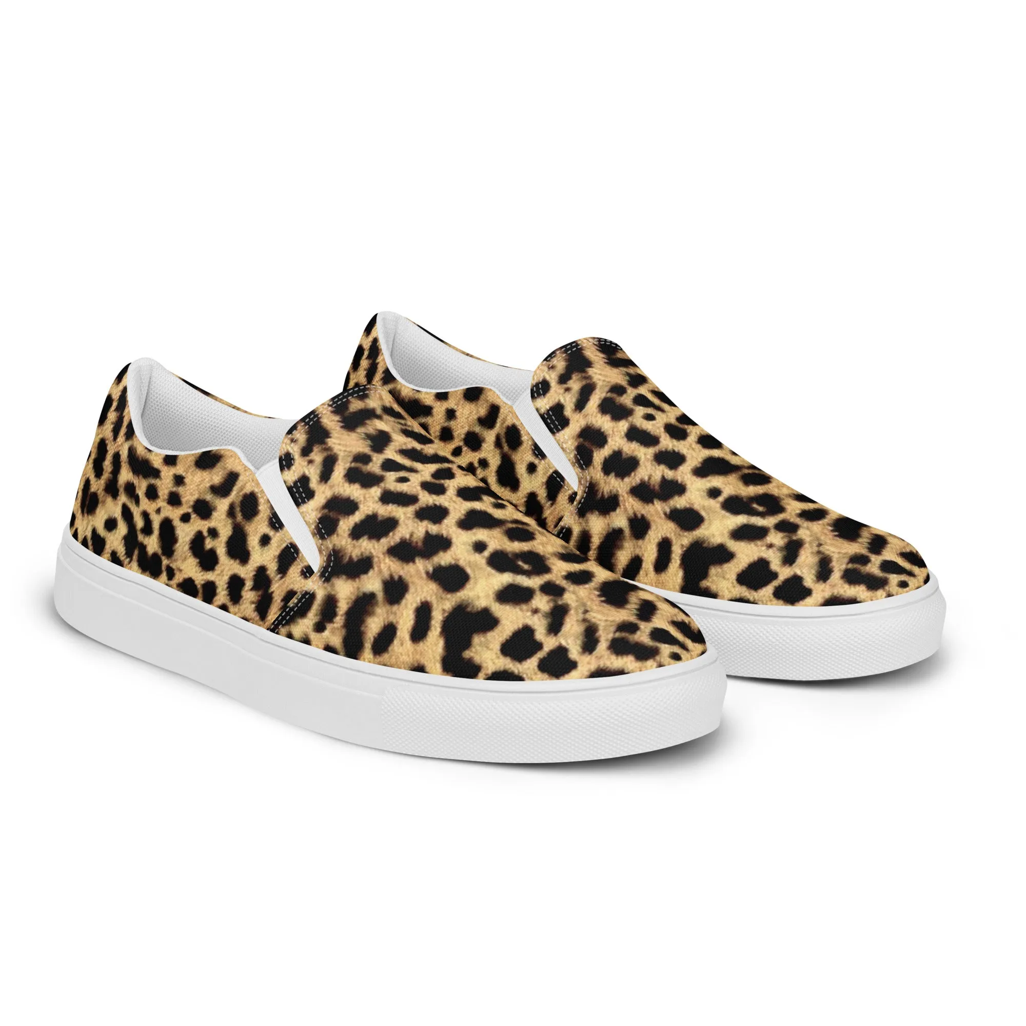 Women’s slip-on canvas shoes - Leopard SG003