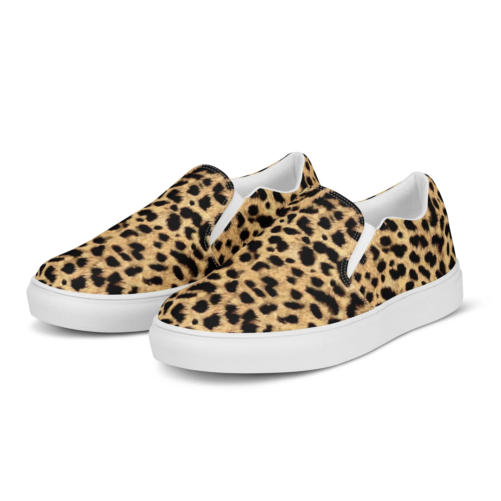 Women’s slip-on canvas shoes - Leopard SG003