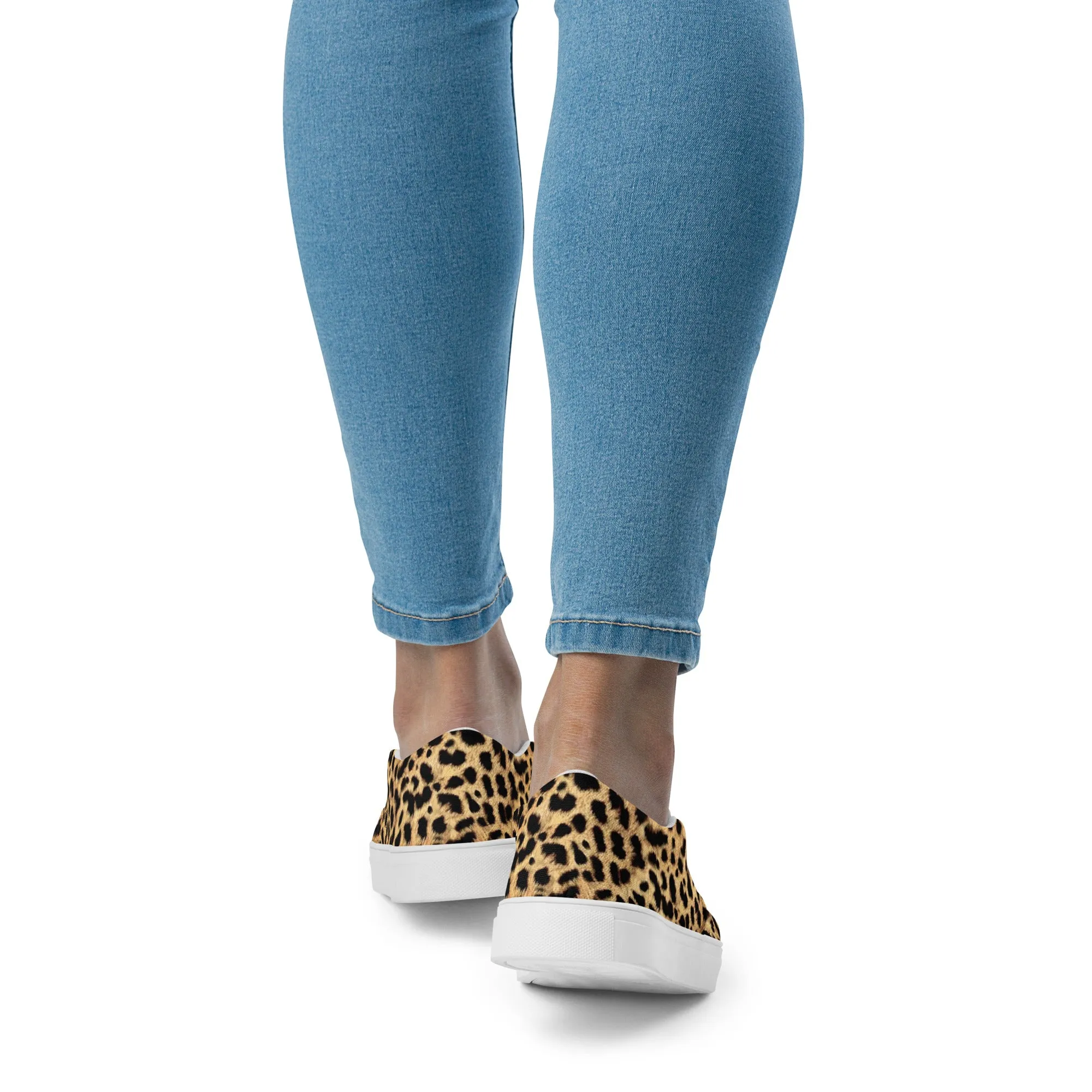 Women’s slip-on canvas shoes - Leopard SG003