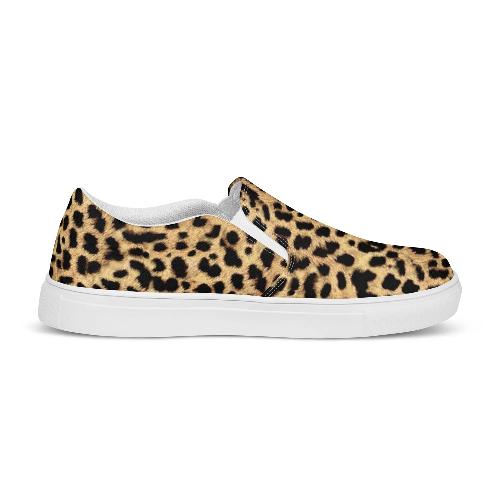 Women’s slip-on canvas shoes - Leopard SG003