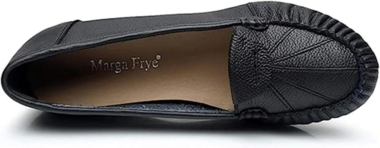 Women's Slip On Flat Loafers Lightweight Breathable Comfy Non-Slip Soft-Sole Causal Wedge Driving Shoes Moccasins Office Boat Shoes