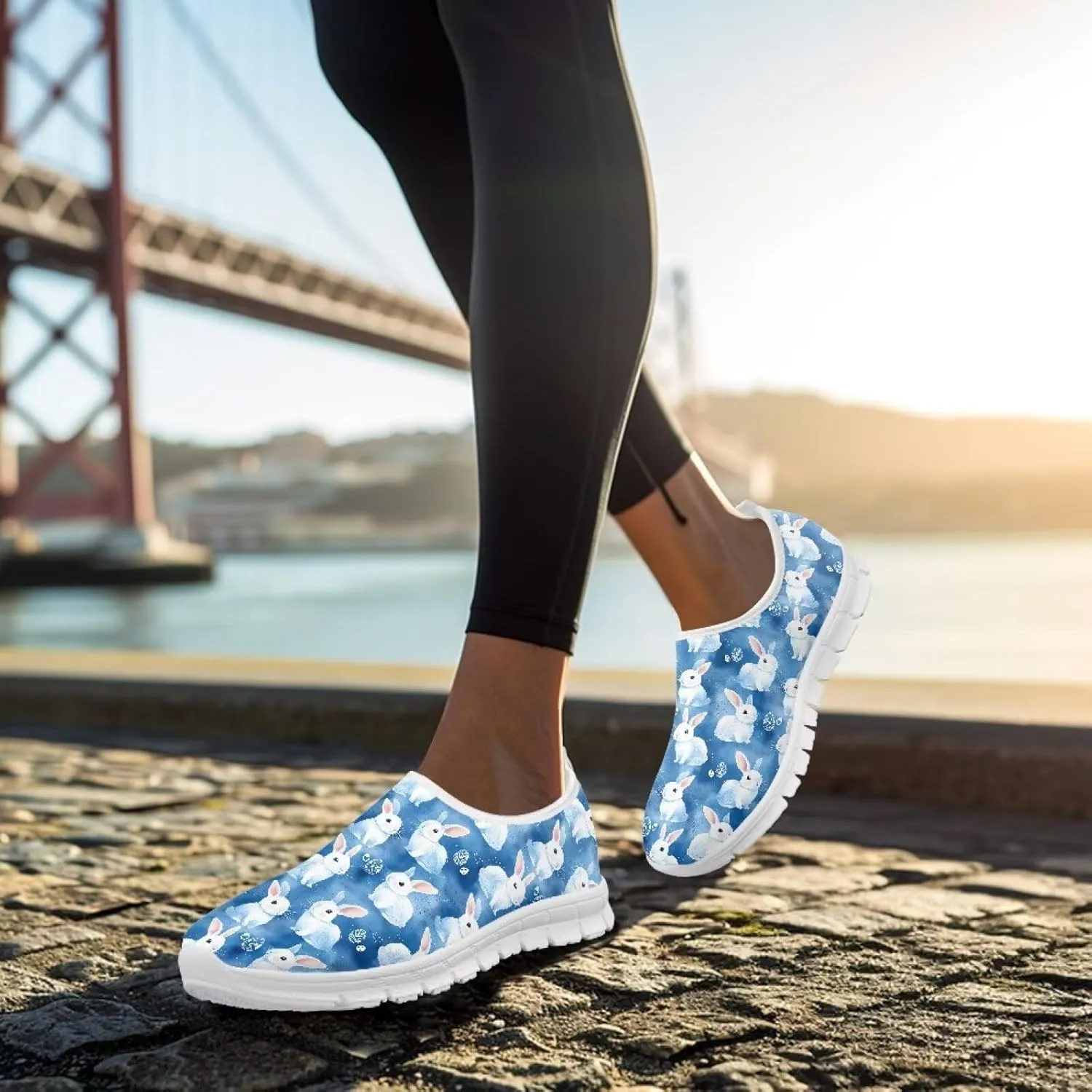 Women's Slip On Loafers Soft Comfort Causal Walking Shoes Low Top Non Slip Outdoor Sports Running Sneakers US 5.5-11.5