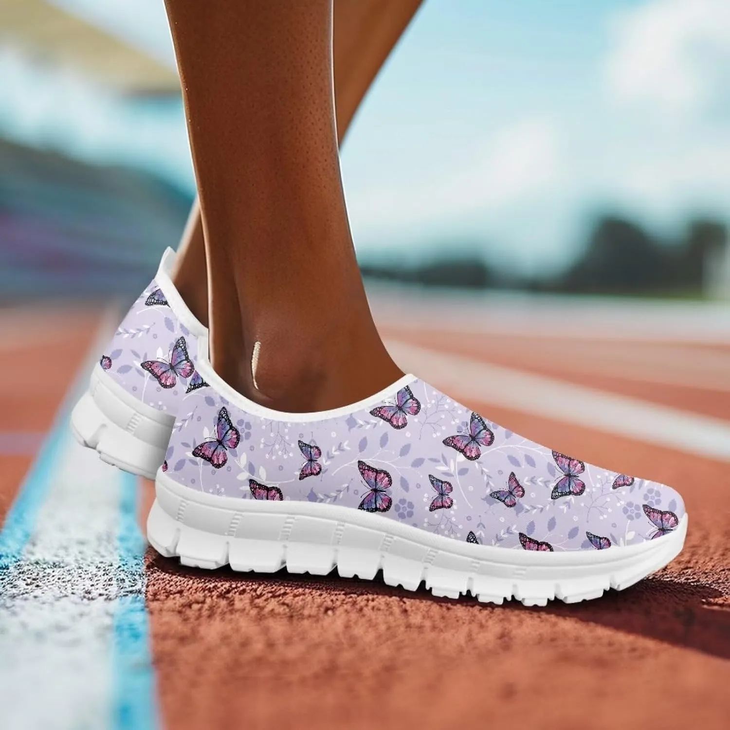 Women's Slip On Loafers Soft Comfort Causal Walking Shoes Low Top Non Slip Outdoor Sports Running Sneakers US 5.5-11.5