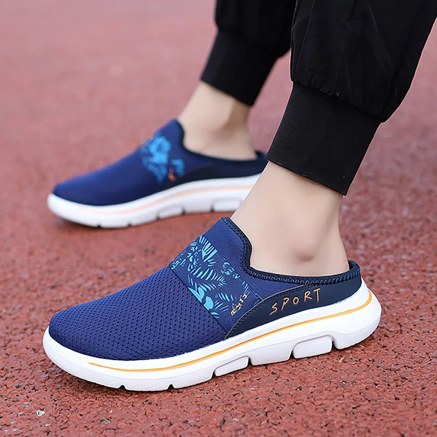 Women's Slip-on Mule Sneakers Lightweight Womens Running Shoes Casual Casual Shoes Trendy Women's Fashion Sneakers Brown Tennis Shoe Casual Loafers