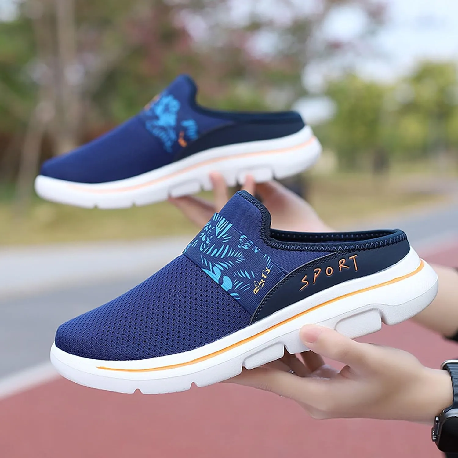 Women's Slip-on Mule Sneakers Lightweight Womens Running Shoes Casual Casual Shoes Trendy Women's Fashion Sneakers Brown Tennis Shoe Casual Loafers