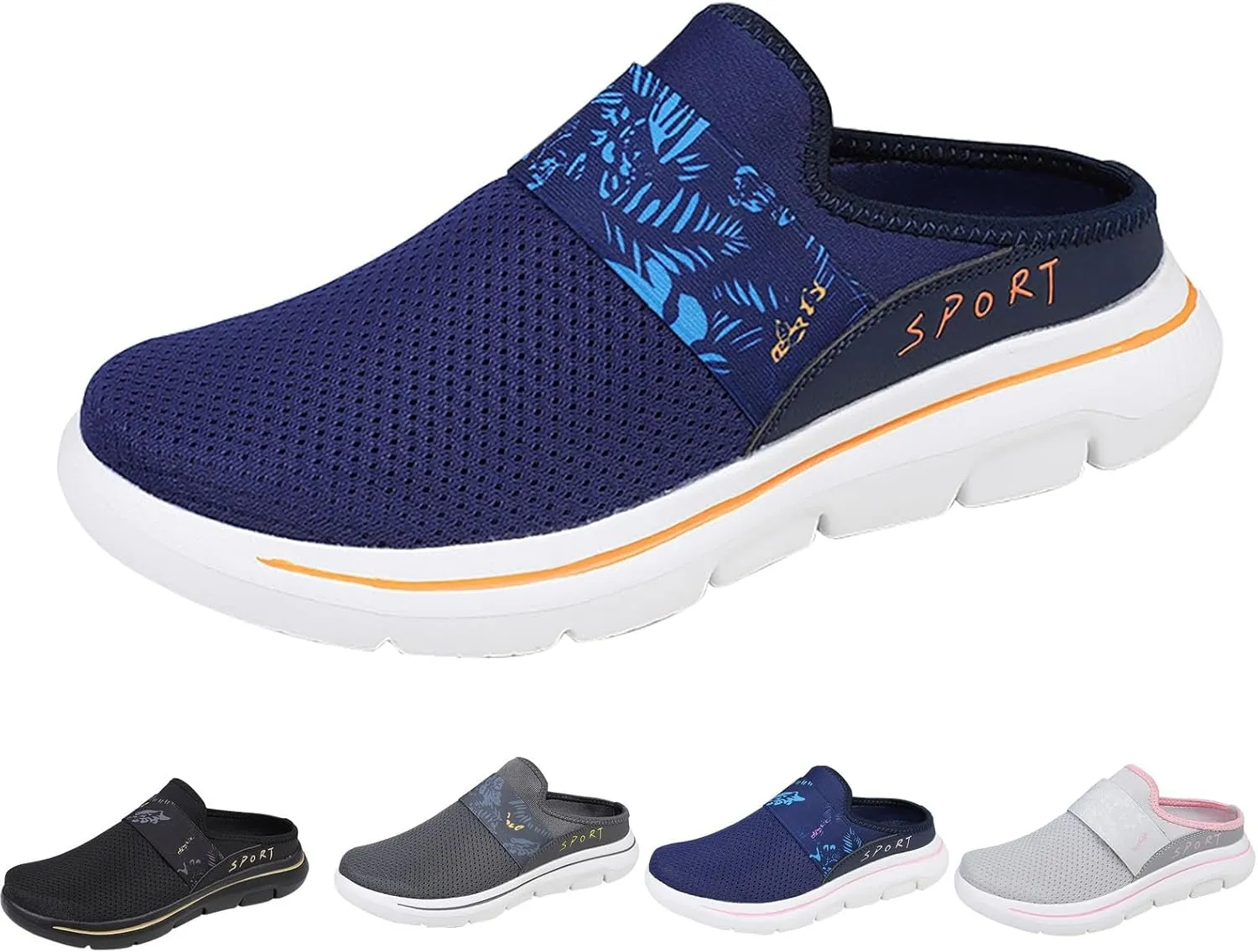 Women's Slip-on Mule Sneakers Lightweight Womens Running Shoes Casual Casual Shoes Trendy Women's Fashion Sneakers Brown Tennis Shoe Casual Loafers
