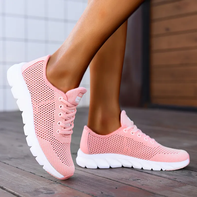 Womens Slip On Walking Shoes Non Slip Running Shoes Breathable Lightweight Gym Sneakers
