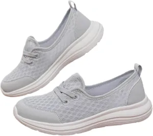 Women's Soft Sole Mesh Comfort Orthopedic Shoes, Slip-On Comfort Sneakers with Arch Support