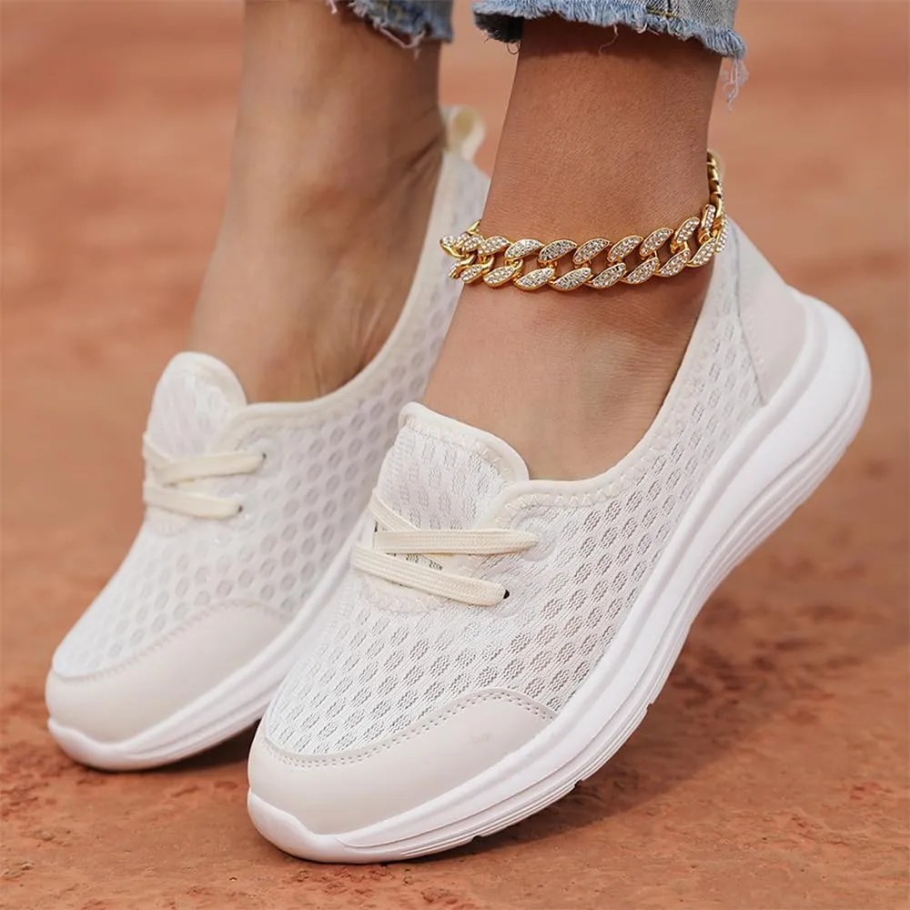 Women's Soft Sole Mesh Comfort Orthopedic Shoes, Slip-On Comfort Sneakers with Arch Support