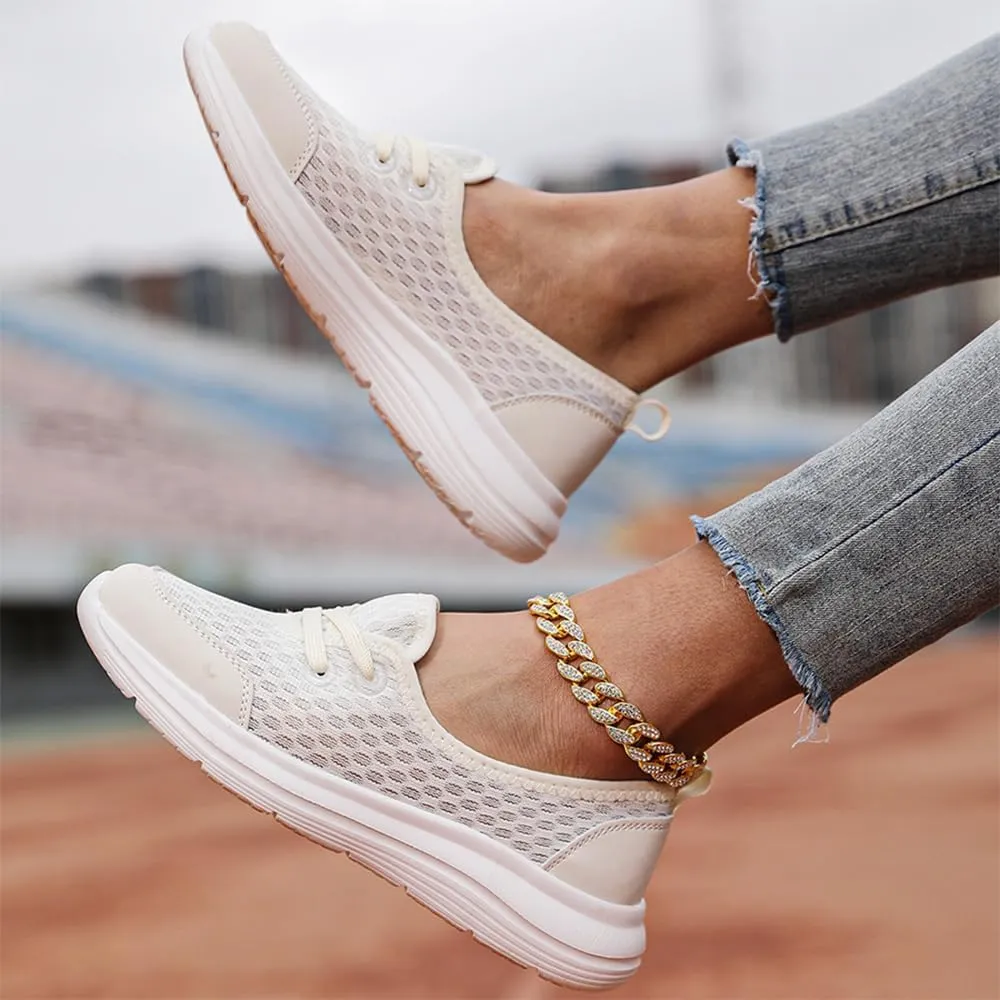 Women's Soft Sole Mesh Comfort Orthopedic Shoes, Slip-On Comfort Sneakers with Arch Support