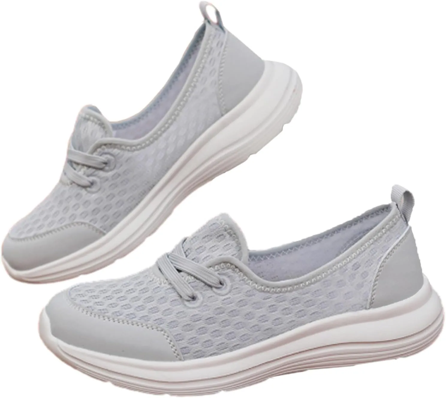 Women's Soft Sole Mesh Comfort Orthopedic Shoes, Slip-On Comfort Sneakers with Arch Support