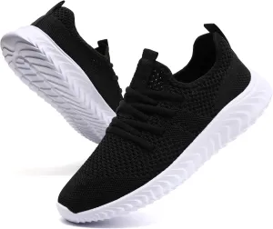 Womens Tennis Shoes Running Shoes - Gym Sneakers Shoes Walking Workout Shoes Non Slip Walking Athletic Slip On Lightweight Breathable Shoes