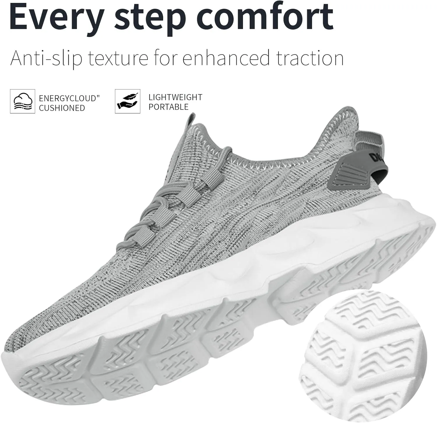 Womens Tennis Slip On Running Shoes Breathable Sneakers Athletic Lightweight Gym Sports Walking Shoes