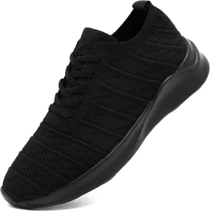 Womens Tennis Slip On Running Shoes Breathable Sneakers Athletic Lightweight Gym Sports Walking Shoes