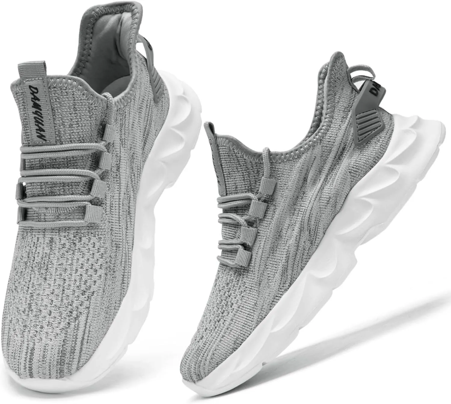 Womens Tennis Slip On Running Shoes Breathable Sneakers Athletic Lightweight Gym Sports Walking Shoes