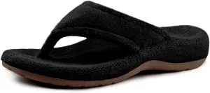 Women's Thong Spa Slippers with Arch Support Flip Flop House Slippers for Women Indoor and Outdoor