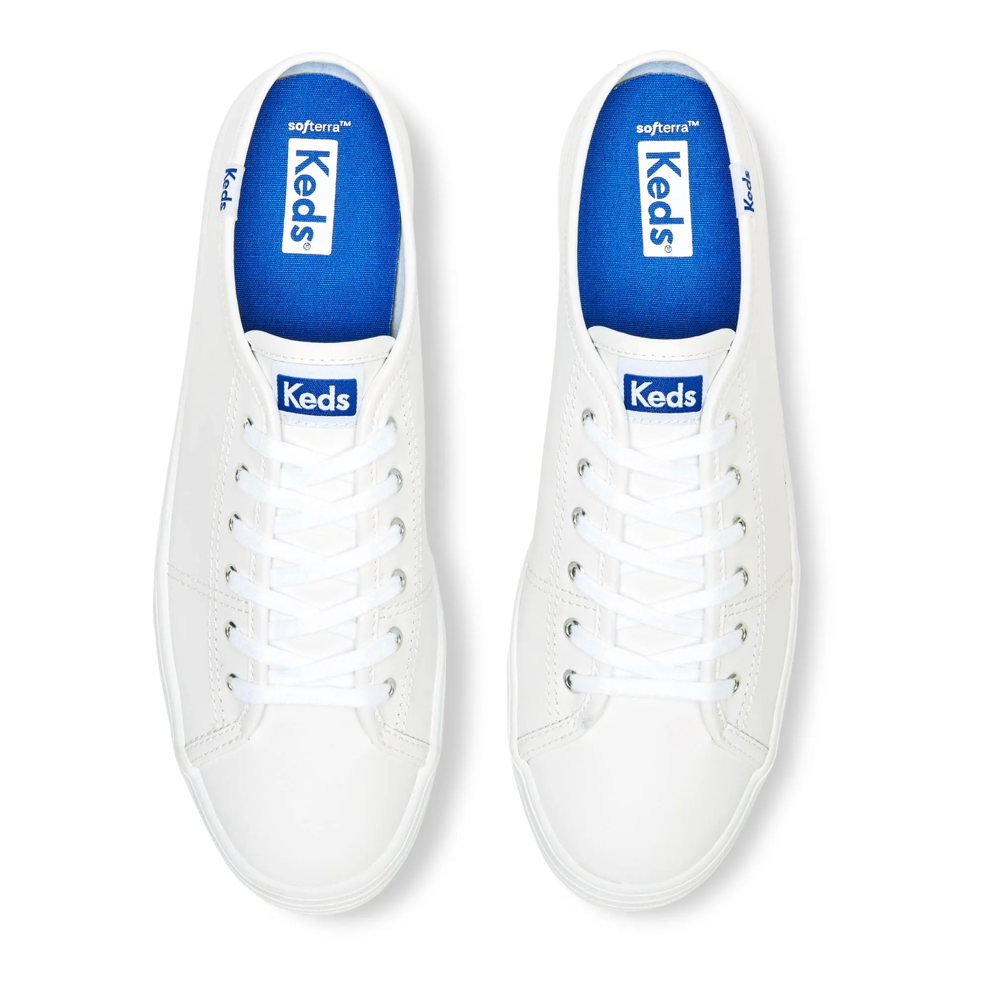 Women's Triple Kick Mule Leather White