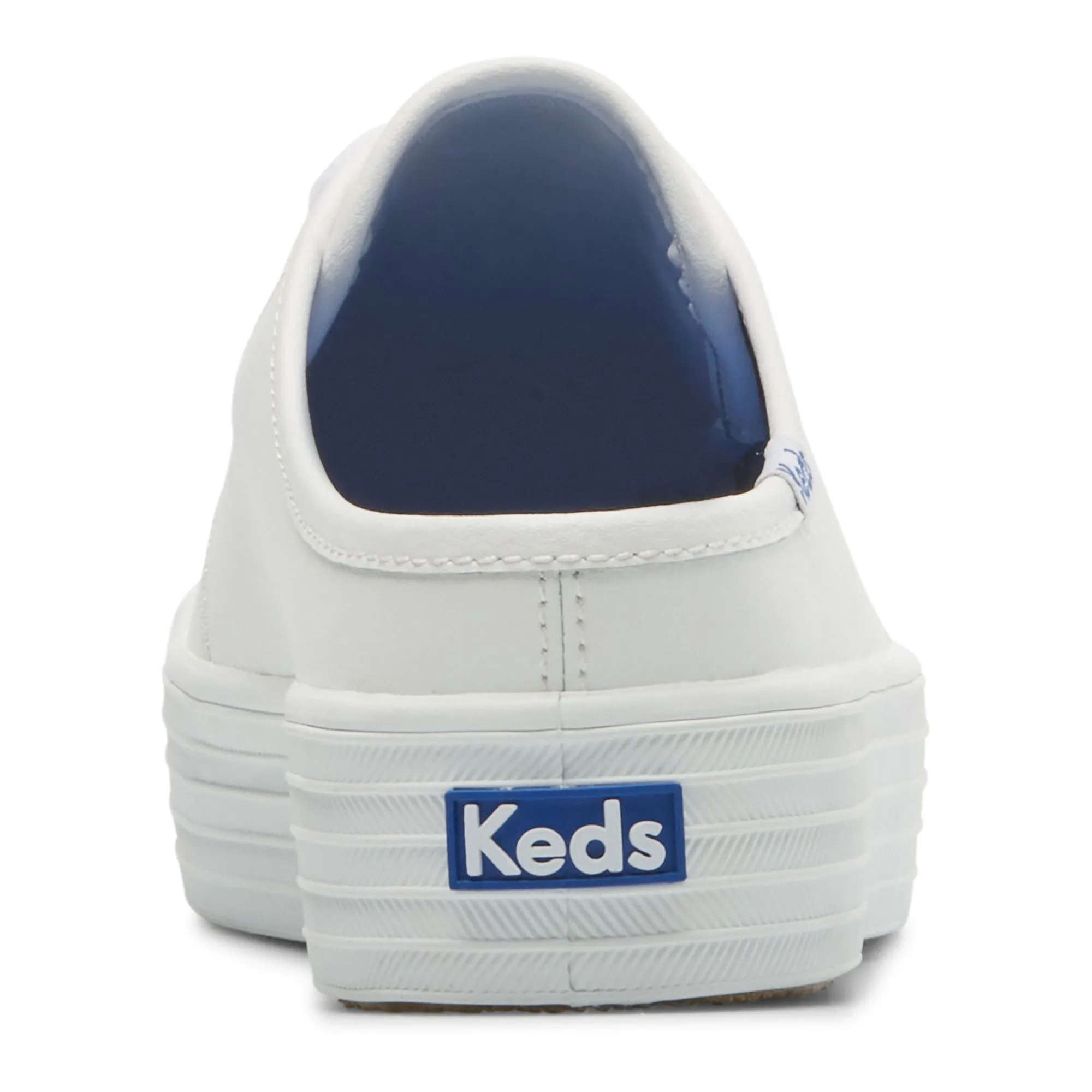 Women's Triple Kick Mule Leather White